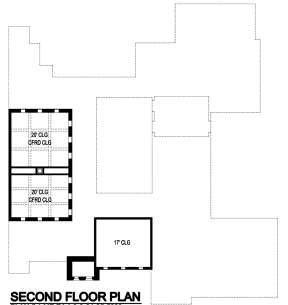 Second floor for House Plan #5445-00318