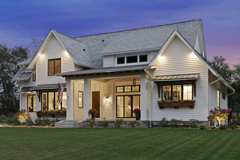 Modern Farmhouse House Plan #098-00302 Elevation Photo