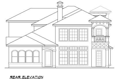 Mediterranean House Plan #5445-00319 Elevation Photo