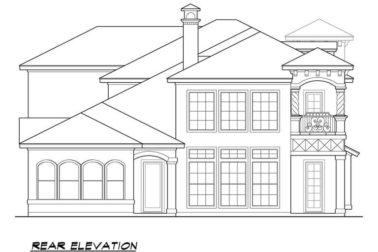 Mediterranean House Plan #5445-00319 Elevation Photo