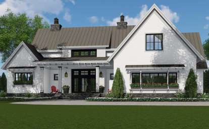 Modern Farmhouse House Plan #098-00303 Elevation Photo