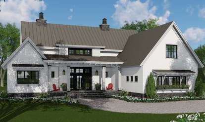 Modern Farmhouse House Plan #098-00303 Elevation Photo