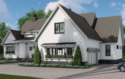 Modern Farmhouse House Plan #098-00303 Elevation Photo