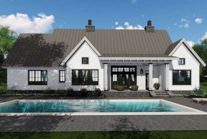 Modern Farmhouse House Plan #098-00303 Elevation Photo