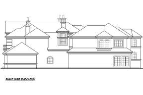 European House Plan #5445-00322 Elevation Photo