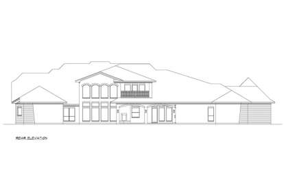 European House Plan #5445-00325 Elevation Photo
