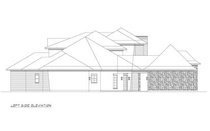 European House Plan #5445-00325 Elevation Photo