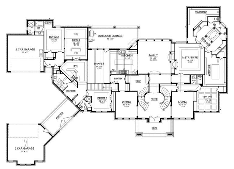 House Plan House Plan #19187 Drawing 1
