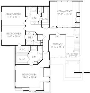 Second Floor for House Plan #699-00098