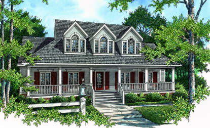 4 Bed, 3 Bath, 2598 Square Foot House Plan - #048-00160