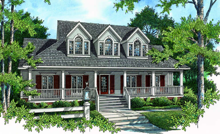 Traditional House Plan #048-00160 Elevation Photo