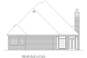 European House Plan #5445-00328 Elevation Photo