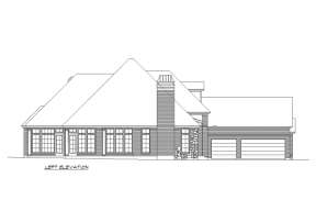 European House Plan #5445-00328 Elevation Photo