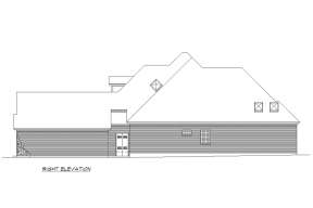 European House Plan #5445-00328 Elevation Photo