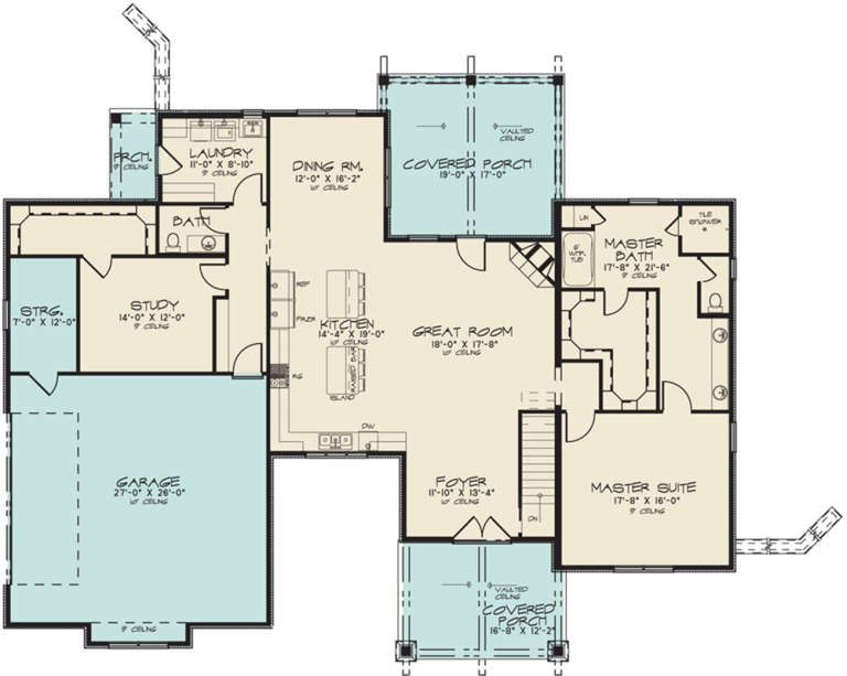 House Plan House Plan #19208 Drawing 1