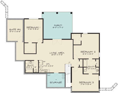 Basement for House Plan #8318-00074