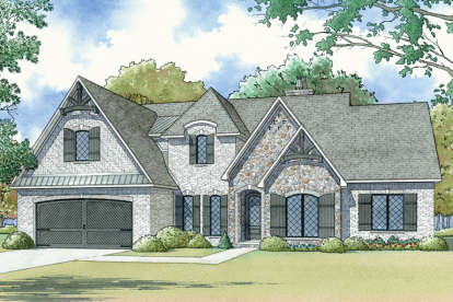 European House Plan #8318-00075 Elevation Photo