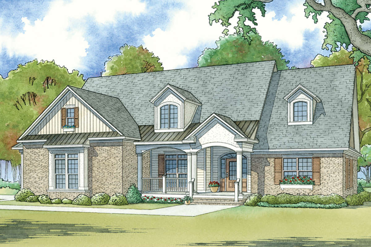 Traditional House Plan #8318-00077 Elevation Photo
