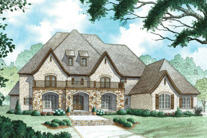 Luxury House Plan #8318-00078 Elevation Photo