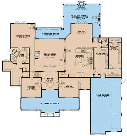 Main Floor for House Plan #8318-00078