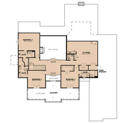 Second Floor for House Plan #8318-00078