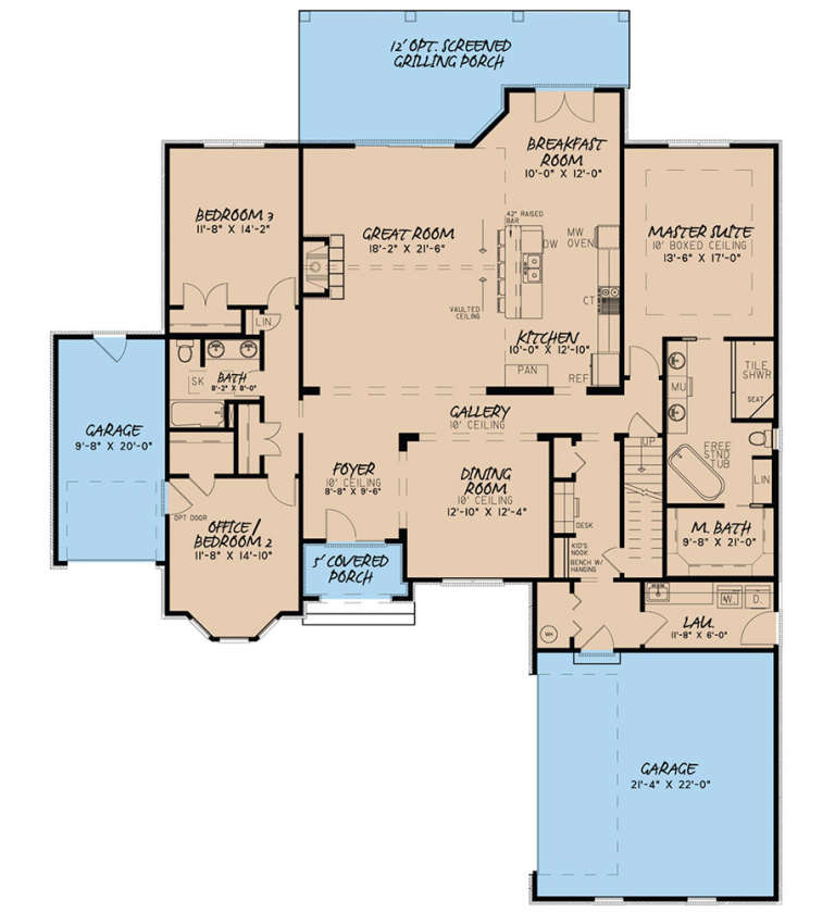 House Plan House Plan #19217 Drawing 1