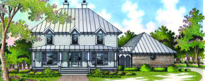 Traditional House Plan #048-00163 Elevation Photo