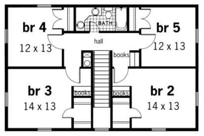 Floorplan 2 for House Plan #048-00163