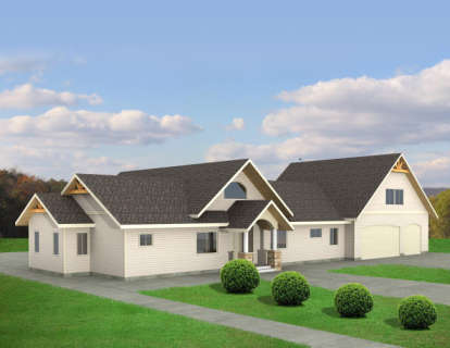 2 Bed, 3 Bath, 2850 Square Foot House Plan - #039-00496