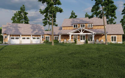 Craftsman House Plan #110-01056 Elevation Photo