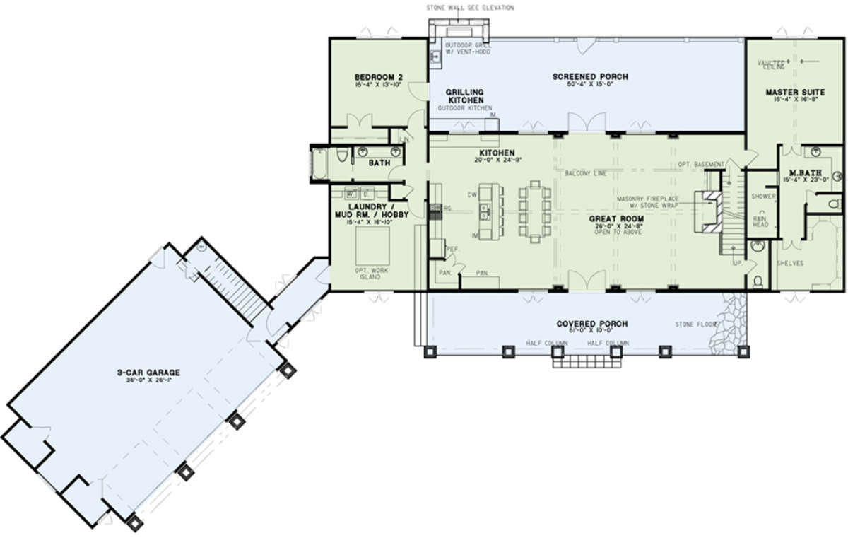 Main Floor for House Plan #110-01056