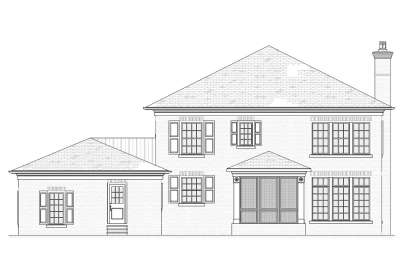 Colonial House Plan #1637-00133 Elevation Photo