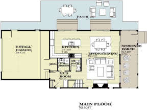 Main Floor for House Plan #1637-00134