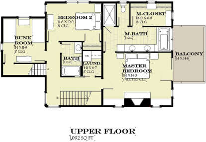 Second Floor for House Plan #1637-00134