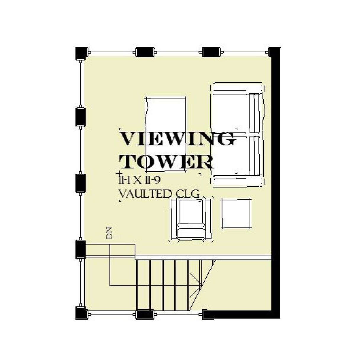 Viewing Tower for House Plan #1637-00134