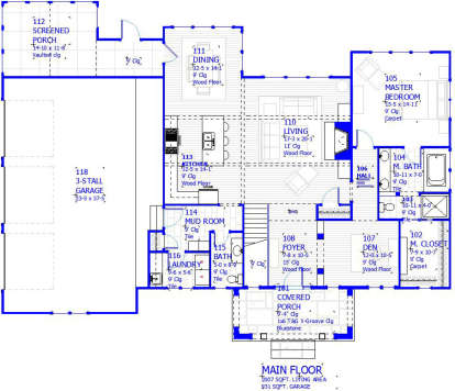 Main Floor for House Plan #1637-00135