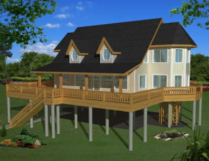 Northwest House Plan #039-00497 Elevation Photo