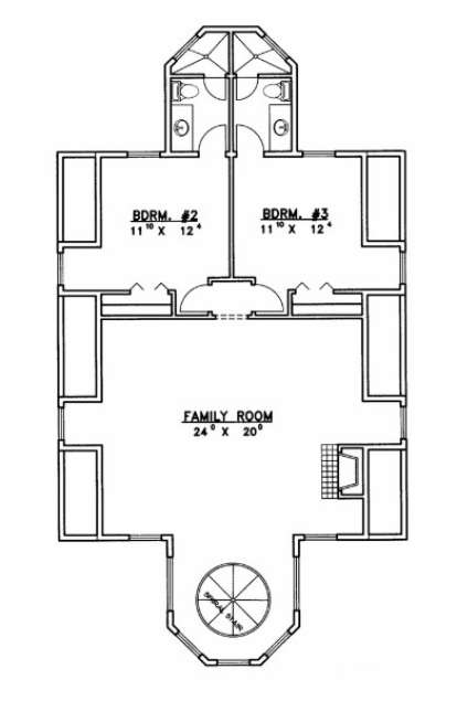 First Floor for House Plan #039-00497