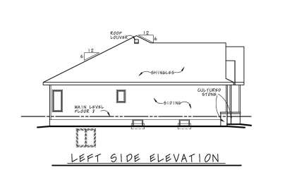 Ranch House Plan #402-01512 Elevation Photo