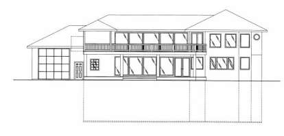 Contemporary House Plan #039-00498 Elevation Photo