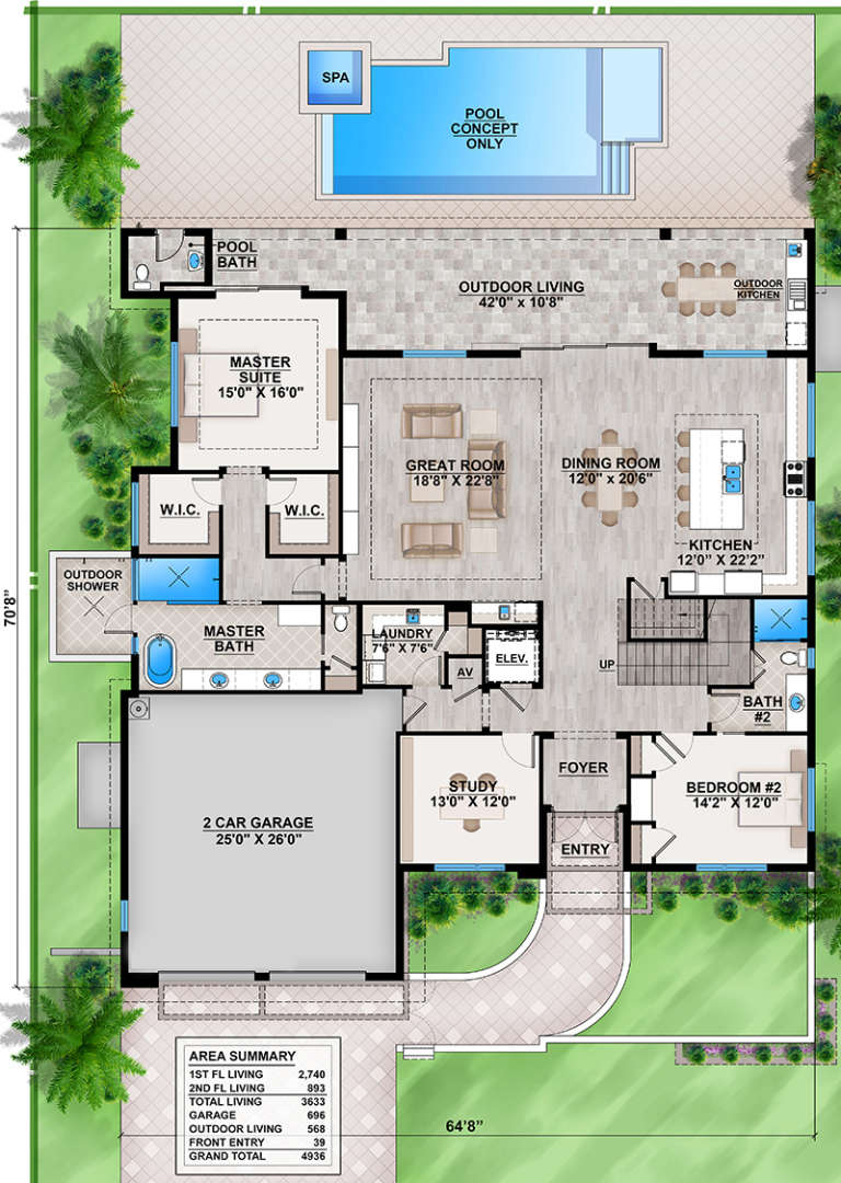 House Plan House Plan #19261 Drawing 1