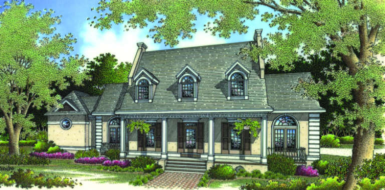 Traditional House Plan #048-00165 Elevation Photo