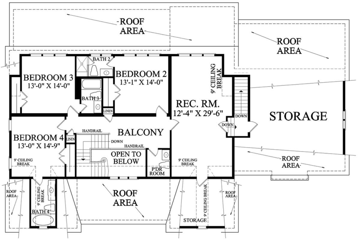 Second Floor for House Plan #7922-00234