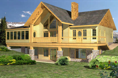 Mountain House Plan #039-00499 Elevation Photo