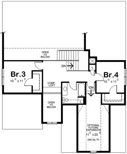 Second Floor for House Plan #402-01514