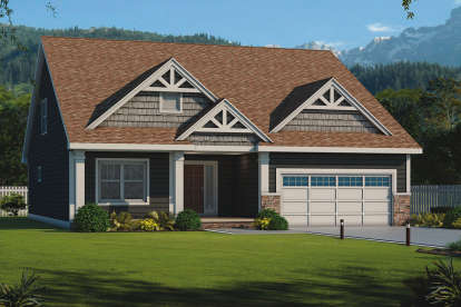 Craftsman House Plan #402-01515 Elevation Photo