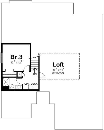 Second Floor for House Plan #402-01515
