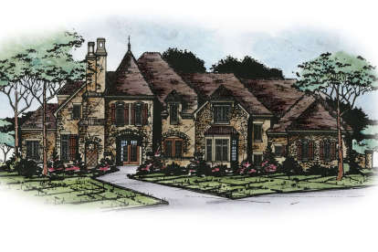 European House Plan #402-01517 Elevation Photo