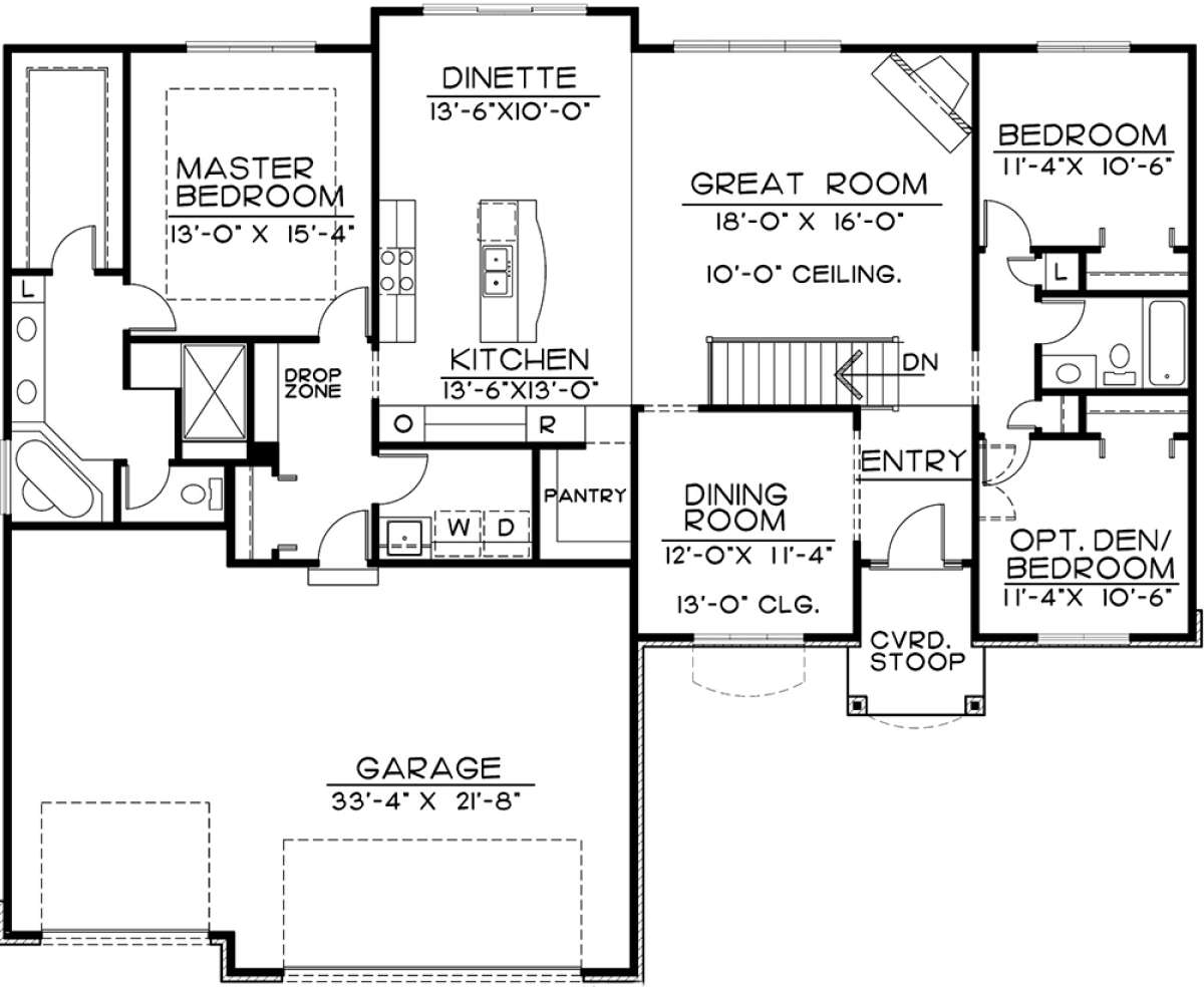 Main Floor for House Plan #402-01519
