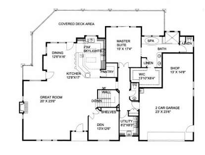 Main Floor for House Plan #039-00502